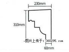 产品分解图型 - 檐口线，型号：SX311-YK-3，规格：230x310mm(3) - 青岛三象EPS建材 qd.sx311.cc